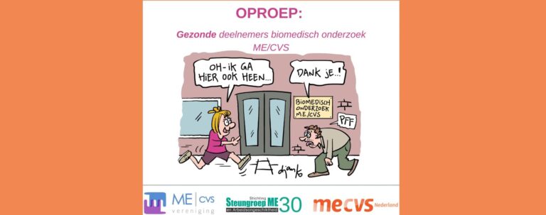 Help mee aan onderzoek naar ME/CVS: Gezonde vrijwilligers gezocht!